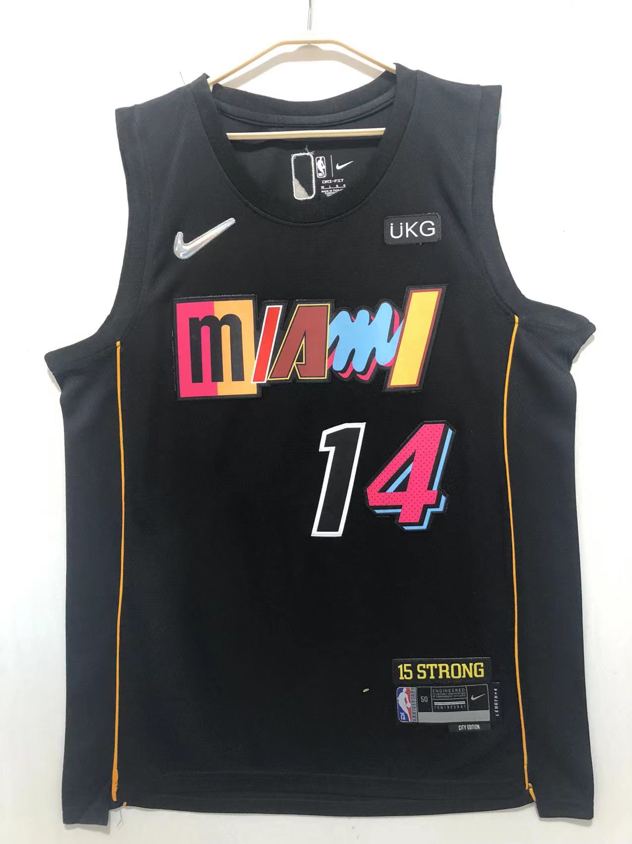 2022 Men Miami Heat #14 Herro black city edition Nike NBA Jerseys